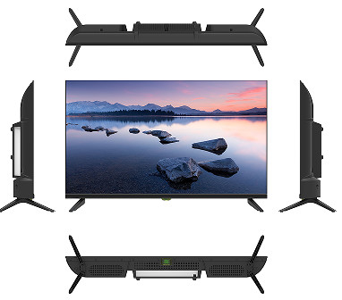 Televisão LED analógica de alta definição espessura ultrafinha de 50 polegadas TV 4K com caixa de plástico