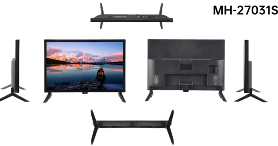 Televisão inteligente de 27 polegadas para uso familiar, fácil de operar com função Bluetooth
