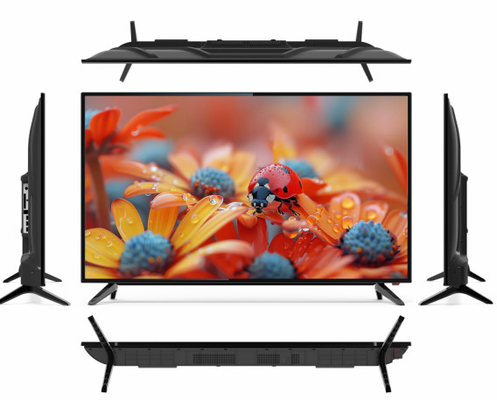 Vidro temperado 65 polegadas Smart TV Standard Bezel com sistema operacional web