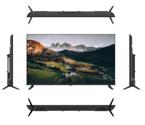 Android 55 polegadas QLED TV 4K controle remoto personalizado com design sem quadro