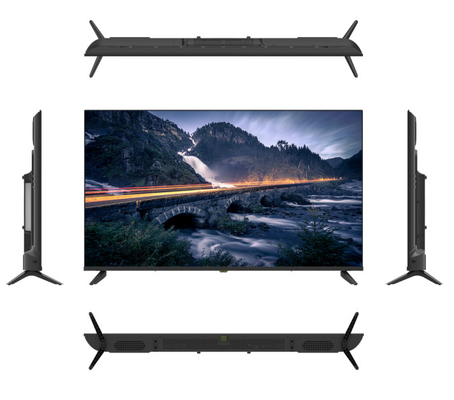 Quadro padrão 85 polegadas QLED TV Ajuste de cor inteligente 8K Android TV preto
